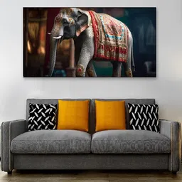 DEKORSTATION Multicoloured 1 Piece Canvas Birds and Animals Wall Paintings-image-39
