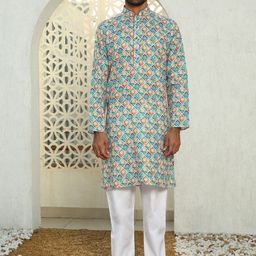 KRAFT INDIA Men Geometric Printed Kurta-32