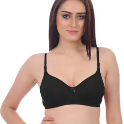 Samvar Black Cotton Non-Wired Non Padded Minimizer Bra-picture-47