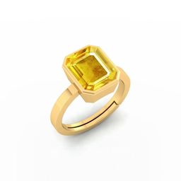Barmunda Gems Brass Gold Toned Finger Ring with Stone-image-102
