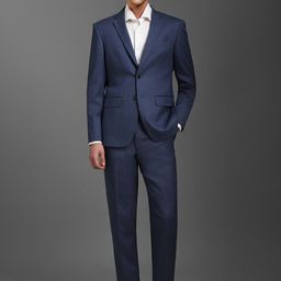 Luxure by Louis Philippe Men Textured Slim-Fit Single-Breasted Two-Piece Formal Suit-image-58