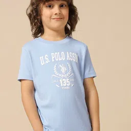 u.s. polo assn. kids U.S. Polo Assn. Casual Printed Round Neck Cotton T-shirt-picture-4