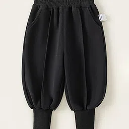 LULU & SKY Girls Tapered Fit High-Rise Trousers-picture-0