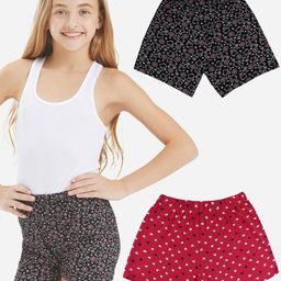 Bodycare Kids Girls Pack of 2 Cotton Spandex Suitable for All Day Wear Shorts-2