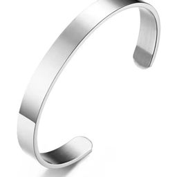 Nitant Men Silver-Plated Cuff Bracelet-image-65