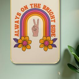 Livin'luxe Beige & Orange Motivational Quotes Printed Wooden Wall Painting-image-26