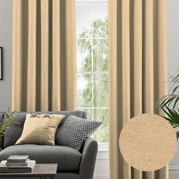 Nefertiti Home Yellow 2 Pieces Black Out Door Curtain-image-87