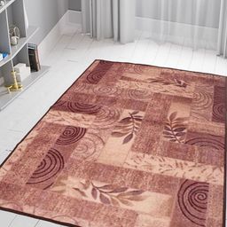 MODEFE Maroon Abstract Anti-Skid Nylon Carpet-picture-28