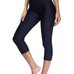 BAESD Women Solid Swim Capri-picture-15