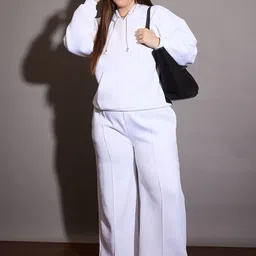 SASSAFRAS Curve Plus Size Hooded Sweatshirt With Trousers-image-9
