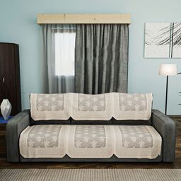 Aura Set of 6 Printed Cotton Sofa Cover-6