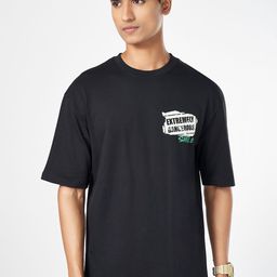 SF JEANS by Pantaloons Men Typography Printed Round Neck Cotton Relaxed Fit T-shirt-image-63