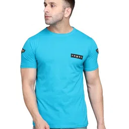 Blisstone Men Solid Round Neck Cotton Slim Fit T-shirt-image-88