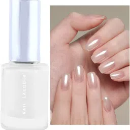 Glossy white Colors High-Shine Long Lasting Non Toxic Professional Nail Polish Pearl White-image-34