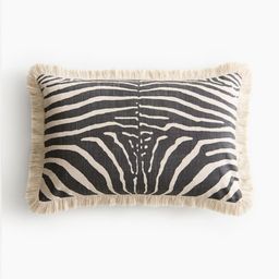 H&M Fringed Cushion Cover-image-16