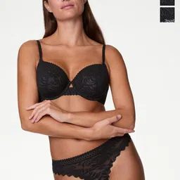 Marks & Spencer Pack Of 3 Mid Rise Lace Thongs-picture-53