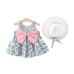 StyleCast x Revolte Tropical Print Choker Neck A-Line Mini Dress-image-73