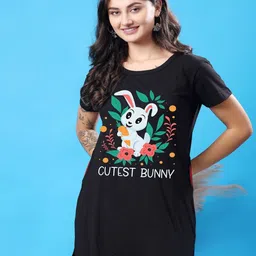 SWIFTLY Women Printed Extended Sleeves Bio Finish T-shirt-image-35