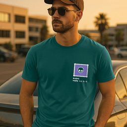 VEIRDO Men Graphic Printed Round Neck Cotton Slim Fit T-shirt-image-77