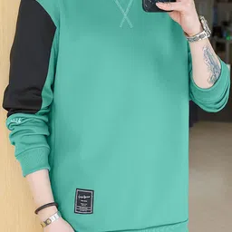 StyleCast x Revolte Men Polyester Colourblocked Sweatshirt-image-31