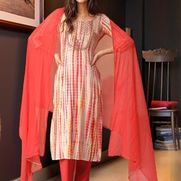 Aaghnya Women Viscose Rayon Printed Kurta Sets-image-60