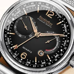 DOUBLERUN Men Dial & Bracelet Style Straps Analogue Multi Function Watch H05N8003 image 3