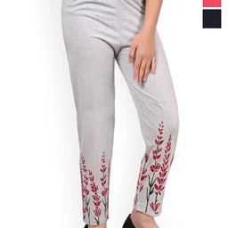 BAESD Girls Pack Of 3 Printed Cotton Lounge Pants-picture-33