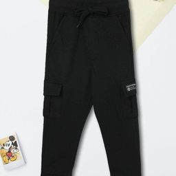 max Boys Printed Detail Cotton Joggers Track Pants-image-86