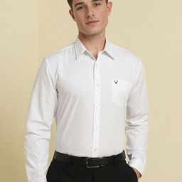Allen Solly Men Slim Fit Spread Collar Geometric Printed Cotton Formal Shirt-picture-17