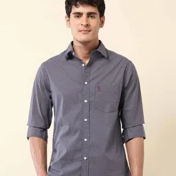 U.S. Polo Assn. Men Classic Tailored Fit Geometric Printed Cotton Casual Shirt-image-15