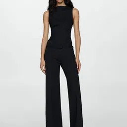 MANGO Basic Jumpsuit with Belt image 4