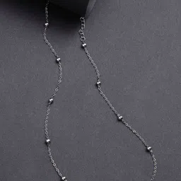 NVR Girls German Silver Silver-Plated Chain image 1
