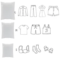 Kuber Industries White 15 Pieces Reusable Rectangular Durable Laundry Bags With Zipper image 3