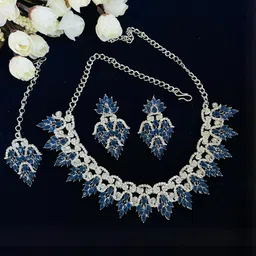 VATSALYA CREATION Alloy Silver-Plated Jewellery Set-image-22