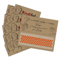 Comet Busters Bindiful Set Of 10 Traditional Round Velvet Bindi-45