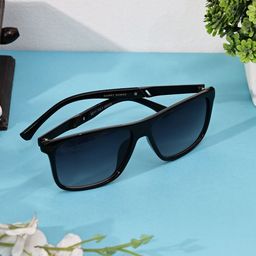 Garry Gobbs Unisex Black Lens & Black Rectangle Sunglasses with-image-78