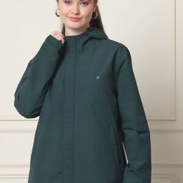 HOUSE OF VEDAS Waterproof Hooded Rain Jacket-image-74