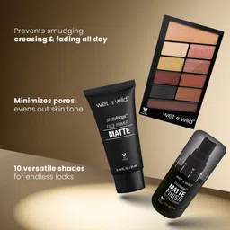 Wet n Wild Set Of 3 Photofocus Matte Primer, Matte Finish Setting Spray & Eyeshadow image 2