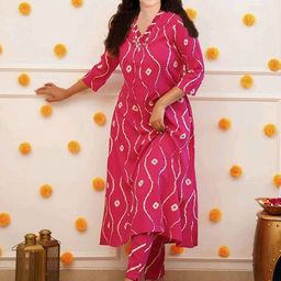 Vetrokart Girls Ethnic Motifs Printed Regular Kurta with Trousers-picture-3