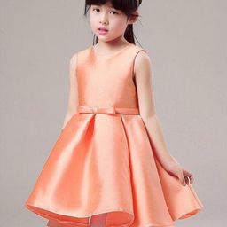 Hikuj Girls Solid Fit & Flare Dress-image-28