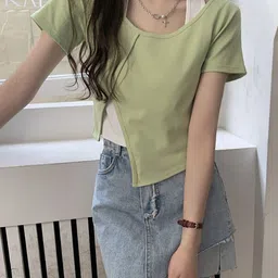 StyleCast x Revolte Crop Top-image-10