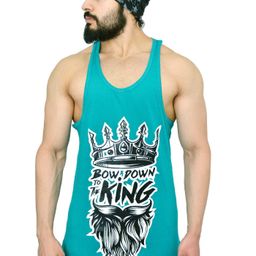 Anax Aesthetics Men Cotton Lycra Printed Sleeveless Arc Sando Gym Vest Stringer Tank Top-image-50