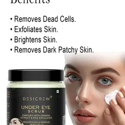 Desi Crew Set Of 4 Under Eye Scrub With Ginseng Extract - 100 g Each image 3
