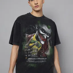 Free Authority Joker Printed Oversized Tshirt-image-17