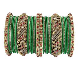 trylo fashion Set Of 21 Stone Studded Bangle-image-32