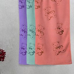 Myntra Elegant Homes Purple & Blue 3 Printed Cotton 300 GSM Bath Towel-image-88