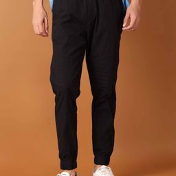 V-Mart Men Mid-Rise  Solid Joggers Trousers-picture-7