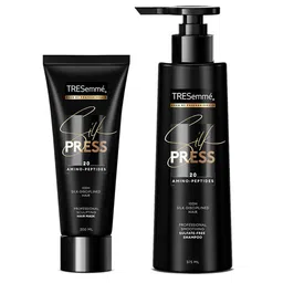 TRESemme Set of Silk Press Smoothing Shampoo 375ml & Hair Mask 200ml-3