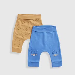 Mothercare Infant Boys Pack Of 2 Pure Cotton Mid-Rise Joggers-image-7