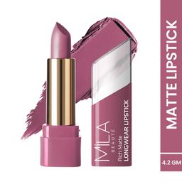 MILA BEAUTE Rich Matte Longwear Lipstick With Vitamin E - 4.2 g - Petal-70